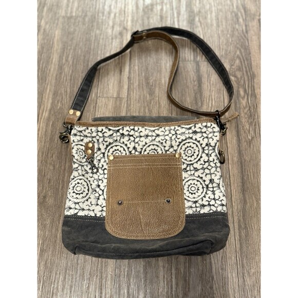 Myra Bag Pivot Print With Adjustable‎ Strap & Zipper Shoulder Bag - Picture 1 of 9